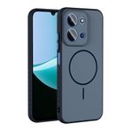 Coverzone Xiaomi Redmi 15C İle Uyumlu Kamera Lens Korumalı Kılıf Magsafe Uyumlu Kablosuz Şarj Özellikli Tea Silikon Telefon Kılıfı Lacivert