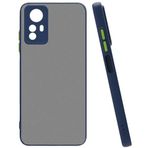 Coverzone Xiaomi Redmi Note 12S ile uyumlu Kılıf Hux Kapak Şık ve Dekoratif Model Toz Kir ve Darbelere Karşı Koruma Yükseltilmiş Kenarlar ile Ekstra Koruma Lacivert