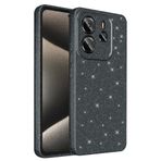 Coverzone Xiaomi Redmi Note 14 ile uyumlu Z-Jelly Kılıf Kamera Korumalı Simli Işıltılı Renkli Parlak Silikon Kapak - Siyah