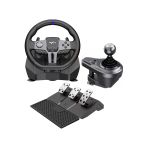 Coverzone Yarış Direksiyonu - 270°/900° Dönüş, Çift Titreşim Motoru, RGB Işık, PC PS4 Xbox Uyumlu | V9 Gen2