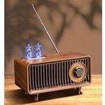 Coverzone Yeni Nesil Radyo USB SD FM Aux Bluetooth Müzik Kutusu Retro Nostaljik Görünümlü Şarj Edilebilir B9 Koyu Kahverengi (B9 - Kahverengi)