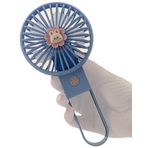 CoverZone YS2269 Portatif Mini USB Fan Led Işıklı Masa Üstü 3 Seviye Mavi Vantilatör