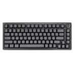Coverzone Yüksek Performanslı 75% Mekanik Klavye, RGB Işıklandırma, Bluetooth & Kablolu Bağlantı, Düşük Profil Tuşlar, Ergonomik Tasarım, Windows ve Mac Uyumluluğu | K81 (Black Contour Lines)