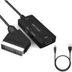 CoverZone ZR1127 | HDMI To Scart Dönüştürücü Adaptör, HDMI Görüntü ve Sesi Scart Cvbs’e Çevirme, 1080P Destekli, Pal Ntsc Uyumlu, Eski Tip Tv ve Vhs DVD Için