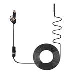 Coviya 3'ü 1 arada Endüstriyel Endoskop Boroskop Muayene Kamerası Dahili 6 LED IP67 Su Geçirmez USB C Tipi Endoskop Android Akıllı Telefonlar/PC için Değiştirme