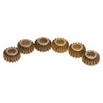 Coviya 6 adet Gitar Dize Tuner Tuning Burgular Tuşları Makine Heads Dağı Hex Delik Dişli 1:18 Oranı