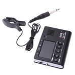 Coviya AMT-560 Elektrikli Tuner ve Metronom Dahili Mikrofon ile Pikap Kablosu 6.3mm Gitar Kromatik Bas Keman için Ukulele Evrensel Taşınabilir
