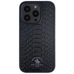 Covpor Kılıf Pu Deri Timsah Tasarım Business Knight Kapak Siyah Iphone 13 Pro Max ile uyumlu