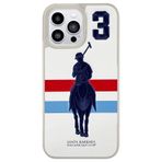Covpor Kılıf Pu Deri Üzeri Dikişli Garner Desenli Kapak Beyaz Iphone 13 Pro Max ile uyumlu