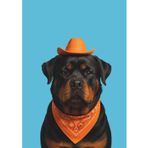 Cowboy Rottweiler Undated Diary: Day Per Page