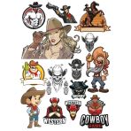 Cowboy Sticker-1 13 Parça Telefon, Tablet, Defter, Laptop Sticker