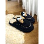 Cozi Company Kadın Ev Terliği Bella Peluş Terlik Çeyiz ve Bohça Terliği Yumusak Rahat - Siyah