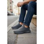 Cozi Company Triko Rahat Hafif Tabanlı Terletmez Erkek Yürüyüş Spor Ayakkabı - Füme