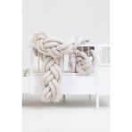 Cozibo Montessori Karyola Uyku Seti 6'lı Örgü 90X190, 100X200 cm - Bej - 90 x 190 cm