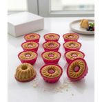 COZLEY 12 Adet Profesyonel Muffin Mini Kek Kalıbı Seti Silikon Yanmaz Yapışmaz Gıda Uyumlu Muffin Kalıp
