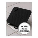 COZLEY Kötü Koku Önleyici Silikon Mat Banyo Mutfak Lavabo Balkon Gider Tıpası Böcek Önleyici Kapak SİYAH