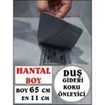 Cozley Kötü Koku Önleyici Uzun Duş Gideri Silikon Mat Duş Gideri Kapağı Tıpası Böcek Önleyici Battal Boy Gri 65 cm x 11 cm