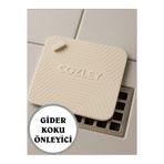 COZLEY Lavabo Koku Giderici Silikon Mat Banyo Mutfak Balkon Gider Tıpası Böcek Önleyici Kapak BEJ