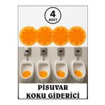 COZLEY Pisuvar Koku Giderici Süzgeç Mango Kokulu 4'lü Ekonomik Paket Pisuar Süzgeci Pisuvar Blok