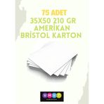 Çözüm Kağıt Amerikan Bristol 210 Gr. 35 x 50 Ebadında 75 Adet