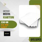Çözüm Kağıt Amerikan Bristol Karton 230 gr A4 100 Adet - Ofis Sepeti