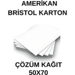 Çözüm Kağıt Amerikan Bristol Karton 50X70 cm 210 gr - 200 Adet