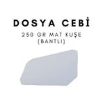 Çözüm Kağıt Dosya Cebi 250 gr Mat Kuşe Bantlı 500 Adet