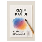 ÇÖZÜM KAĞIT Resim Kağıdı 200 gram 50x70 Cm 20 Adet Boya Kalemi Ve Karakalem Uyumlu