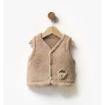 Cozy Bej Peluş Bebek Yeleği