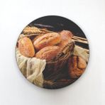 Cozy Co: Temperli Cam Daire Kesme ve Sunum Tablası, Kesme Tahtası, Kesme Tablası, Sunumluk, CKT001 - 30 x 30 cm
