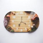 Cozy Co: Temperli Cam Oval Kesme ve Sunum Tablası, Kesme Tahtası, Kesme Tablası, Sunumluk, CKT013 - 20 x 35 cm