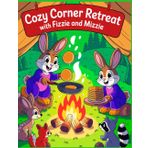 Cozy Corner Retreat with Fizzie and Mizzie: A Cozy Cooking-Themed Coloring Book for Kids Ages 6+ and Adults – Fun Bunny Adventures, Relaxing Scenes, and Creative Space for Drawing and Writing