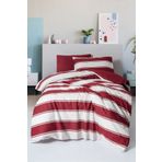 Cozy Home Festive Tek Kişilik Lastikli Çarşaflı Nevresim Takımı Jolly Kırmızı