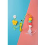 COZY SENSE Çıngıraklı Kedi Oyuncağı Oltalı İpli Tırtıl Kedi Oyun Tüneli Yavru Kedi Oyuncakları Tüy Toplayıcı