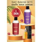 Cozyce Brezilya Fönü Keratin 500 ml Argan Saç Serum 30 ml Biotin & Collagen Tuzsuz Şampuan 500 ml