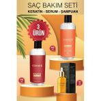 Cozyce Cozyce Brezilya Fönü Keratin 500Ml + Argan Saç Serumu30ml + Argan Yağı & Keratin Tuzsuz Şampuan 500 Ml