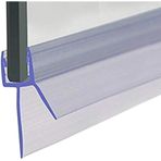 Cozylkx Çerçevesiz Duş Kapısı Alt Contası Damlama Rayı ile 3/8" Kalın Cam 91,44 cm Uzun Süpürme - Cam Kapı Contası Şerit Durdurucu Duş Sızıntıları