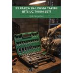 CP Tools 53 Parça 1/4 Lokma Takımı ve Bits Uç Takım Seti (Çok Parçalı)