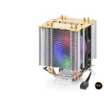 Cpu İşlemci Kule Tipi Soğutucu 500 Serisi Çift Fanlı 4 Bakır Borulu Rgb - Siyah Nd2604