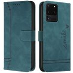Cqkob Samsung Galaxy S21 için Cep Telefonu Kılıfı Ultra Deri Kılıf Mıknatıslı Kapak - Kart Bölmeli Koruyucu Kılıf, Para Tutucu ve Ayarlanabilir Katlanır Stand Cep Telefonu Kılıfı, Askeri Yeşil