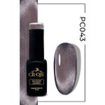 Cr-Oje Kalıcı Oje Korean Cat Eye, Inci Tanecikli Manyetik Cat Eye / Kedi Gözü PC043 (12 ML) - Koyu Mor
