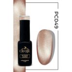Cr-Oje Kalıcı Oje Korean Cat Eye, Inci Tanecikli Manyetik Cat Eye / Kedi Gözü PC049 (12 ML) - Kahverengi