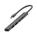 Cr16 5in1 Otg Type-c'den 3ad Type-c, 2ad Usb A Çoklayıcı Type-c Kulaklık Uyumlu Usb C Adaptör Alüminyum Kasa