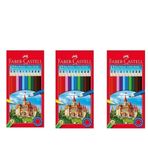 Craft And Arts Pastel Boya 24+3 Lü & Faber-Castell 12li Kuru Boya Kalemi & Bic Kids Sulu Boya 12 Renk 3lü Set