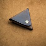Craft And Luna El Yapımı Hakiki Deri Bozuk Para Cüzdanı - Triangle - Antik Taba
