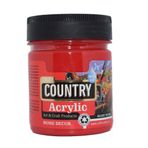 Craft Country Hobi Akrilik Boyası 120 cc 124 Kırmızı