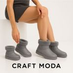 Craft Moda Anne & Çocuk Içi Kürklü Su Geçirmez Kışlık Bot – Uyumlu Kombin Modeli - Gri