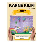 Craft Otobüs Temalı Karne Kılıfı , Karne Kabı , 1 Adet , Karne Kılıfı , Öğrenci , Yaz Tatili
