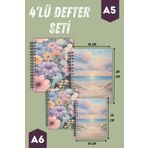 Craft Spiralli Defter | 4 Adet | Çizgisiz | A5 Ve A6 | Çelik Spiral | 90 Sayfa | Sert Karton Kapak
