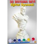 Craft3D Atölye Kratos Büst/biblo/figür 15 Cm %100 Beton (BOYAMA SETİ VE HEDİYE PAKETİ ILE BERABER)